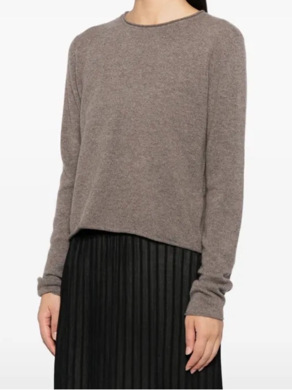 Lisa Yang Ida Sweater taupe mole size 0